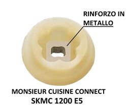 Kupplung Busch Metall für Silvercrest Monsieur Cuisine Connect Skmc 1200 E5