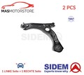 LINKS RECHTS QUERLENKER SATZ VORNE NIEDRIGER SIDEM 63154 2PCS H NEU OE QUALITÄT