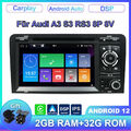 Carplay Android 12 Autoradio GPS 2+32G RDS Navi BT für Audi A3 S3 RS3 8P 8V DAB+