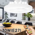 30W Deckenventilator mit Beleuchtung Fernbedienung LED Deckenleuchte Fan Dimmbar
