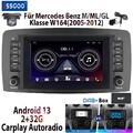 Für Mercedes M/ML/GL Klasse W164 X164 DAB+ Autoradio Android 13 Carplay GPS KAM