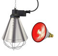 Wärmelampe inkl. 100 Watt Energiesparlampe, Infrarot Heizlampe Rotlichtlampe