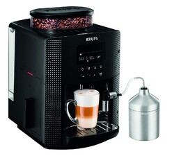 Essential Kaffeevollautomat mit Milchschlauch 2-Tassen-Funktion LCD-Display E...