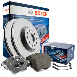 BOSCH 2x BREMSSCHEIBEN + BELÄGE Mercedes C-Klasse W204 Ø300mm HINTEN + WK