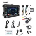 DAB+ 7'' Android 14 Autoradio Carplay GPS Navi Für Golf 5 6 T5 Touran mit Kamera