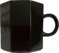 Kaffeetasse, Tasse, ganz schwarz, 7,5 cm hoch
