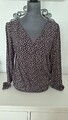 Bluse mit V-Ausschnitt von Edc By Esprit Gr. L 40 Mehrfarbig Top Zustand