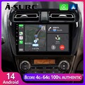 CarPlay 8 Core Android 14 4G+64G GPS Autoradio Für Mitsubishi Mirage Space Star