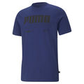 Puma Rebel Tee Herren Shirt T-Shirt Kurzarm TShirt 585738 (Blau 12)
