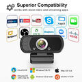 1080P HD Webcam USB Computer Web Kamera mit Mikrofon & Sichtschutz Plug & Play