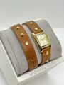 Michael Kors Uhr Damen Armbanduhr Braun Gold MK2340