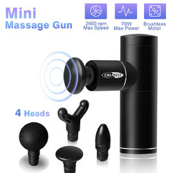 4/6 Köpfe EU Electric Massage Gun Massagepistole Massager Muscle Massagegerät
