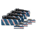 4x BOSCH Zündspule 4x BOSCH Zündkerze für CITROEN C3 C4 PEUGEOT 207 208 1.4 1.6