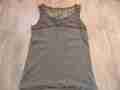 schönes Jersey Twin-Set mit Spitze BOHO oliv Gr. S/M ? TOP DN1016