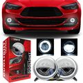 LED Nebelscheinwerfer 2v1 Tagfahrlicht 6000K Rund Halogen Lampe für Mazda