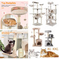 Kratzbaum Katzenbaum Katzenkratzbaum 112 cm XL Kletterbaum Stabil für Katzen