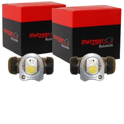 2x METZGER RADBREMSZYLINDER 17,46mm passend für DAEWOO LANOS NEXIA OPEL ASCONA