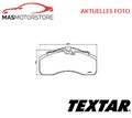 SATZ BREMSBELÄGE BREMSKLÖTZE VORNE TEXTAR 2927802 A FÜR RENAULT TRUCKS ARES