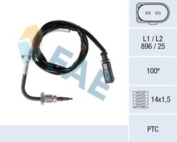 FAE (68093) Abgastemperatursensor Abgassensor vor Abgasturbolader für AUDI