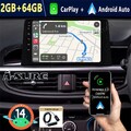DAB+ Android 14 2+64G Autoradio Carplay GPS Navi FM BT Für Kia Picanto 2017-2023