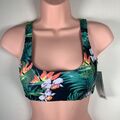 Boohoo Damen Mix and Match Fuller Bust tropisches Bikini-Oberteil Größe 28DD/E, Multi