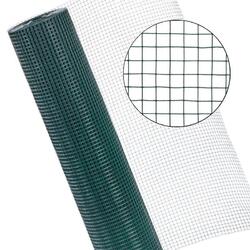 Volierendraht 4eck Voliere 1x25 m Käfig 12x12 Maschendrahtzaun Gartenzaun Grün