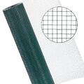 Volierendraht 4eck Voliere 1x25 m Käfig 12x12 Maschendrahtzaun Gartenzaun Grün