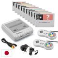 SNES / Super Famicom - Konsole + 10 Spiele + 2 Original Controller + Zub. JAP