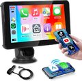 7" Wireless Apple CarPlay Android Auto Tragbar Autoradio Touchscreen Bluetooth