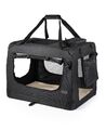 lionto Hundetransportbox XXXL Hundetasche Tiertasche faltbar Gebraucht R786