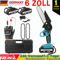 6 Zoll Mini Akku Kettensäge Bürstenloser Handkettensäge Mit 2X 3.0Ah 18V Akku