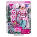 Mattel HCN32 - Barbie - You can be anything - Wintersport Puppe mit Zubehör