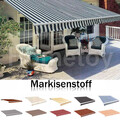 Markisenstoff Markisentuch mit Volant 3 bis 6m UV/Wasserfest fertiggenäht Stoff