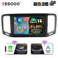 4+64G Android 14 CarPlay Autoradio  GPS SAT NAVI Cam Für VW Sharan II 7N 10-2021