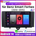 4+64G Android14 Carplay 8Kern Für Smart Fortwo 451 2010-15 Autoradio GPS Nav DAB
