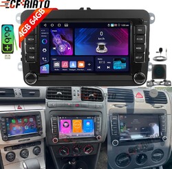 DAB+ 7" Android 15 Apple CarPlay Autoradio GPS Navi Für VW GOLF 5 V 6 Touran EOS