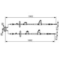 Bosch Handbremsseil hinten für Trax 12/12-2/23