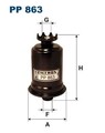 FILTRON KRAFTSTOFFFILTER LEITUNGSFILTER passend für HYUNDAI ACCENT S MITSUBISHI