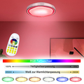 60W RGB Deckenleuchte LED Beleuchtung Farbwechsel mit Fernbedienung Wohnzimmer