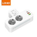 2-fach Mehrfachsteckdose Steckdose Adapter mit USB-A+C LED Wandmontage Ladegerät