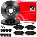 brembo GELOCHTE BREMSSCHEIBEN+ BELÄGE VORNE passend für FIAT BRAVO 198 STILO 192