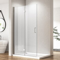 Walk In Duschkabine Falttür Duschwand Duschabtrennung 6mm NANO Glas B:100/120cm