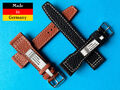 Uhrenarmband passend für IWC Pilot Uhr 20 21 22mm braun schwarz Büffelleder  /73