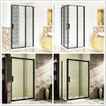 Duschkabine Eckeinstieg Duschabtrennung Duschtür 6/8mm Nano Glas H185/195cm