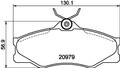 HELLA PAGID Bremsbelagsatz Scheibenbremse 8DB 355 017-661 für TRANSPORTER VW T3