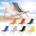Strandliege Sonnenliege Gartenliege Liegestuhl Campingstuhl Klappstuhl Holzstuhl