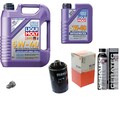 MAHLE Ölfilter 6L Liqui Moly 5W-40 Leichtlauf High Tech für Audi A4 Avant 1.8
