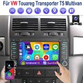 64G Für VW T5 Multivan Transporter Touareg +Kam Android13 Autoradio GPS Navi RDS