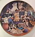 Wandteller Katzen Bradex "Die schönsten Ruheplätze" Kahla Porzellan