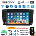 4+64GB Für SKoda Octavia II MK2 2004-13 +DAB Carplay Android15 Autoradio GPS USB